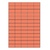 Samolepicí etikety 38,1 x 21,2mm, A4, červené (100 ks)