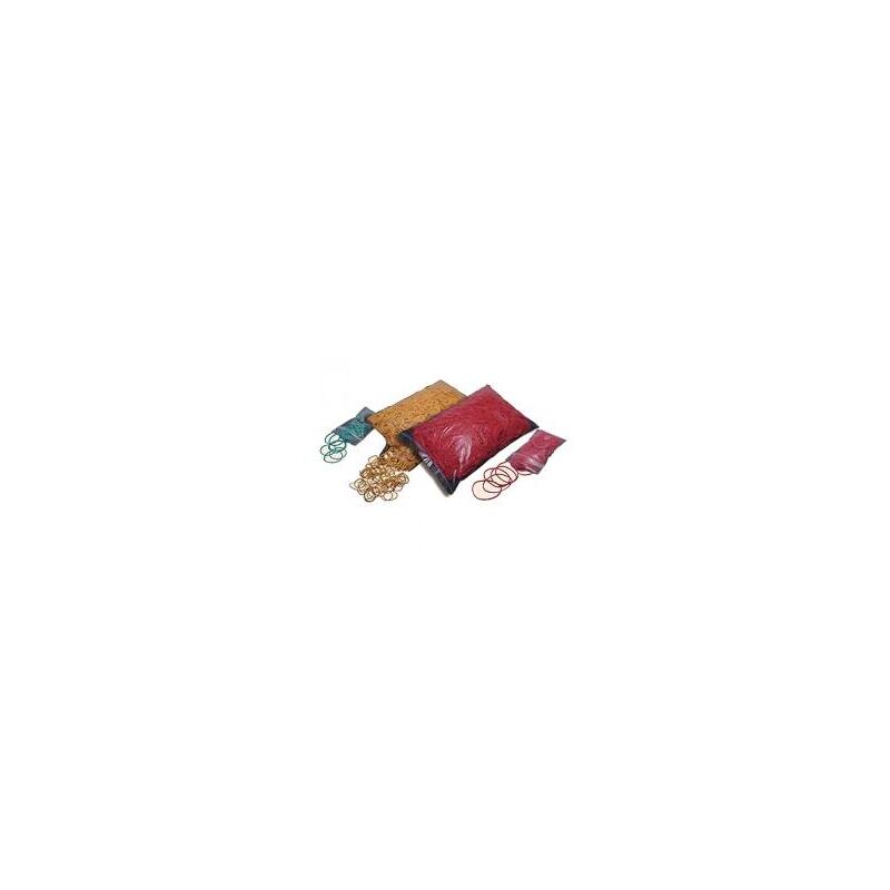 Gumičky silné 4 mm, průměr 4 cm (1 kg) - 70% kaučuk, červené