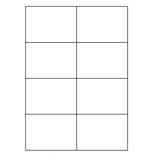 Samolepicí bílé etikety 105 x 74 mm, A4 (1000 ks)