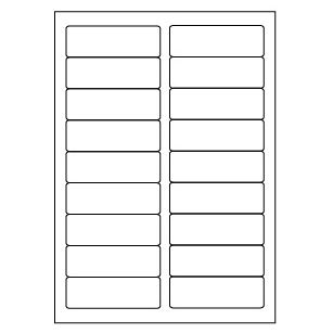 Samolepicí bílé etikety 90 x 30 mm, A4 (100 ks)