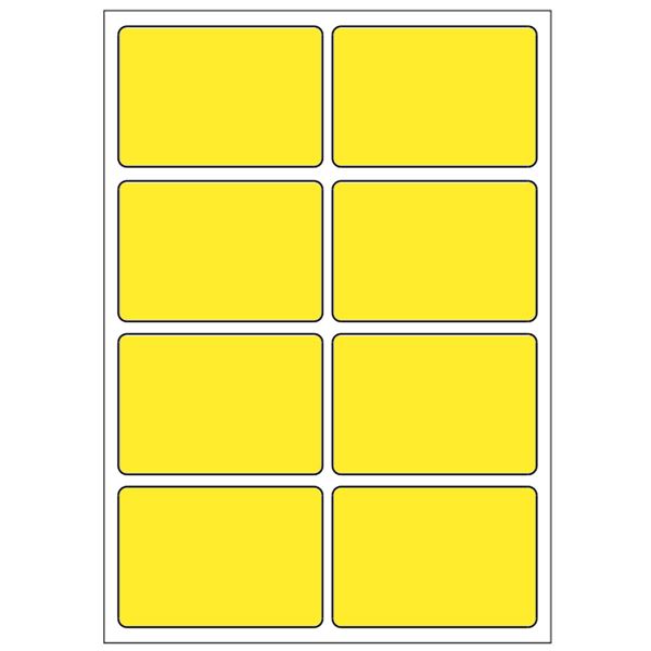Samolepicí etikety 48 x 33 mm, A6 (10 ks) žluté