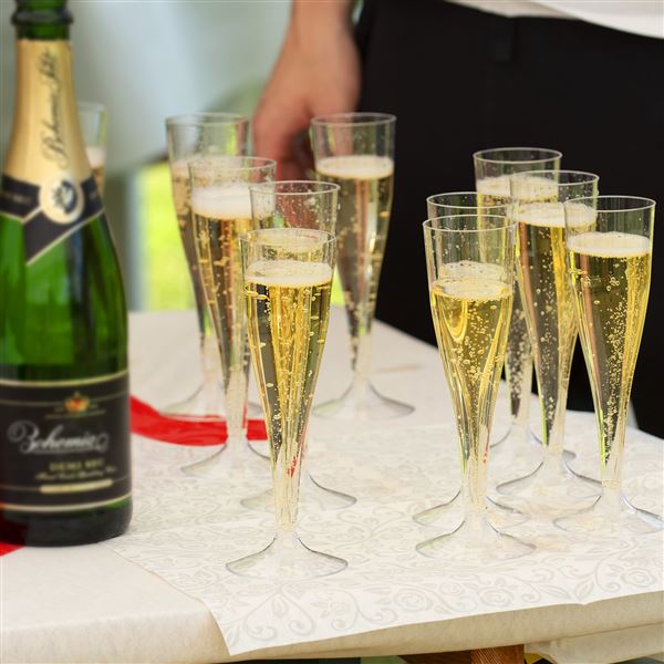 Kelímek krystal na šampus 0,1 l (6 ks)