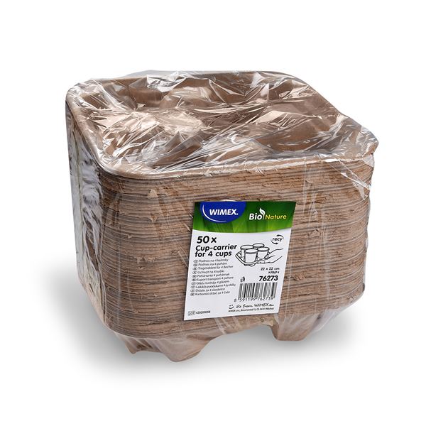 Podnos na 4 kelímky 22 x 22 cm (50 ks)