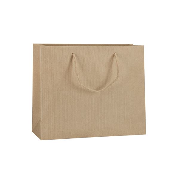 Dárková taška papírová NATURA LUX hnědá - L