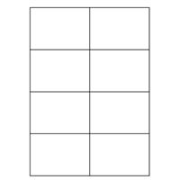 Samolepicí bílé etikety 105 x 74 mm, A4 (1000 ks)