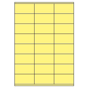 Samolepicí etikety 70 x 36 mm, A4 - žluté (100 ks)