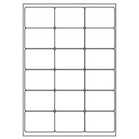 Samolepicí bílé etikety 68 x 46,8 mm, A4 (100 ks)