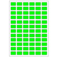 Samolepicí etikety 14 x 9 mm, A6 (10 ks) reflexní zelené