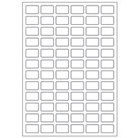 Samolepicí bílé etikety 48 x 11 mm, A6 (15 ks)