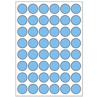 Samolepicí etikety průměr 15 mm, A6 (10 ks) modré