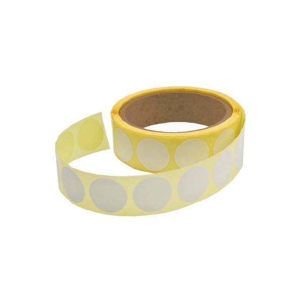 Samolepicí kolečka 25 mm, bílá (500 ks)