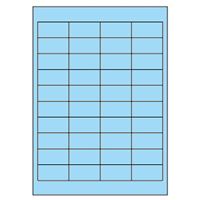 Samolepicí etikety 48,5 x 25,4 mm, A4 - modré (100 ks)