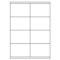 Samolepicí bílé etikety 105 x 70 mm, A4 (100 ks)