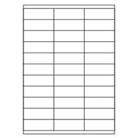Samolepicí bílé etikety 70 x 25,4 mm, A4 (100 ks)