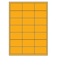 Samolepicí etikety 66 x 40 mm, A4 - reflexní oranžové (100 ks)