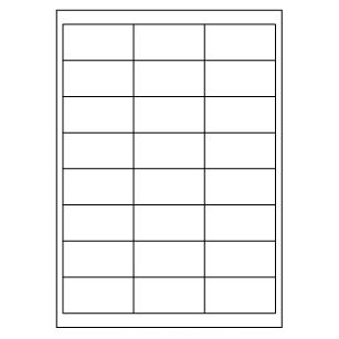 Samolepicí bílé etikety 66 x 33,8 mm, A4 (100 ks)