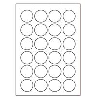 Samolepicí bílé etikety, průměr 40 mm, A4 (100 ks)