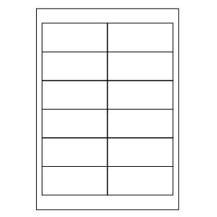 Samolepicí bílé etikety 96,5 x 42,3 mm, A4 (100 ks)