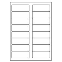 Samolepicí bílé etikety 88,9 x 33,8 mm, A4 (100 ks)