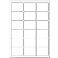 Samolepicí bílé etikety 63,5 x 46,6 mm, A4 (1000 ks)