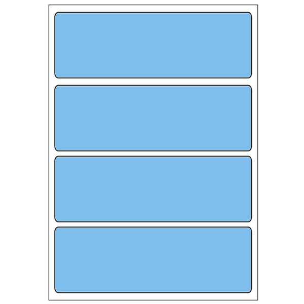 Samolepicí etikety 99 x 33 mm, A6 (10 ks) modré