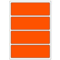 Samolepicí etikety 99 x 33 mm, A6 (10 ks) reflexní oranžové