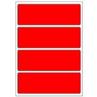 Samolepicí etikety 99 x 33 mm, A6 (10 ks) reflexní červené