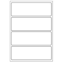 Samolepicí bílé etikety A6 (15 ks)