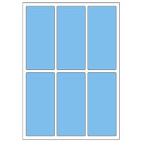 Samolepicí etikety 31 x 69 mm, A6 (10 ks) modré