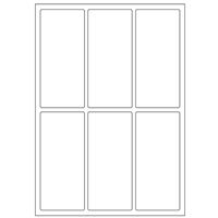 Samolepicí bílé etikety 31 x 69 mm, A6 (15 ks)