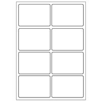 Samolepicí bílé etikety 48 x 33 mm, A6 (15 ks)