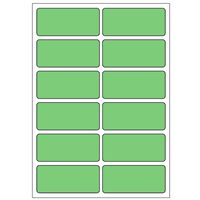 Samolepicí etikety 48 x 21 mm, A6 (10 ks) zelené