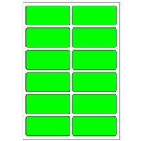 Samolepicí etikety 48 x 21 mm, A6 (10 ks) reflexní zelené