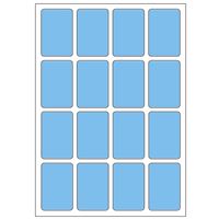 Samolepicí etikety 22 x 33 mm, A6 (10 ks) modré