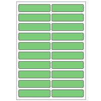 Samolepicí etikety 48 x 11 mm, A6 (10 ks) zelené