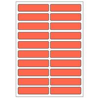Samolepicí etikety 48 x 11 mm, A6 (10 ks) červené