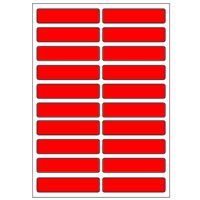 Samolepicí etikety 48 x 11 mm, A6 (10 ks) reflexní červené