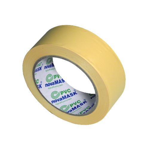 Krycí páska šíře 38 mm, návin 33 m - žlutá, PVC