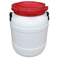 Plastový sud Curtec 54 l -  bílo-červený