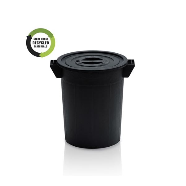 Plastová nádoba 50 l - černý regranulát