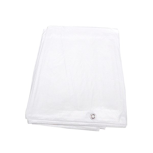 Krycí plachta s oky 3 x 4 m - ZESÍLENÁ 90 g, bílá