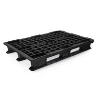 Plastová paleta 1200 x 800 mm, stohovatelná s ližinami
