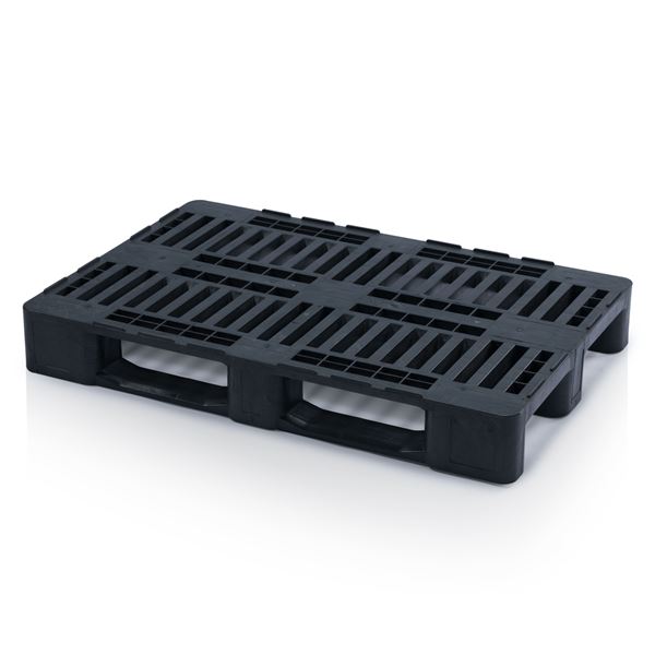 Plastová paleta  EURO H1 regranulát- černá