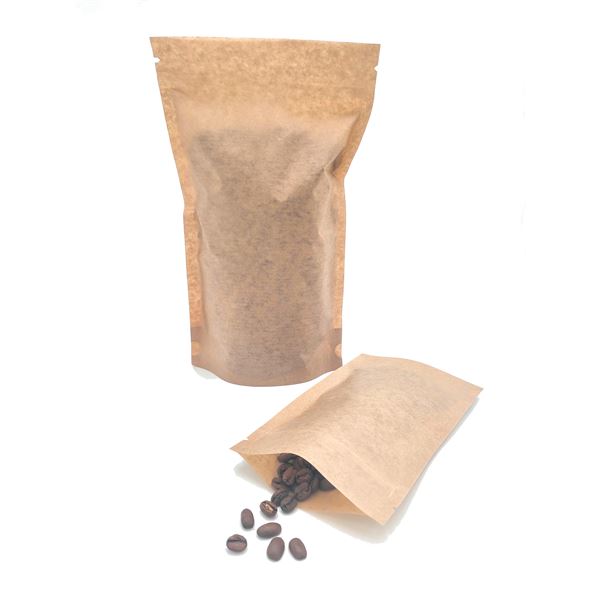 Sáček DOYPACK bez okénka 1000 ml - hnědý kraft