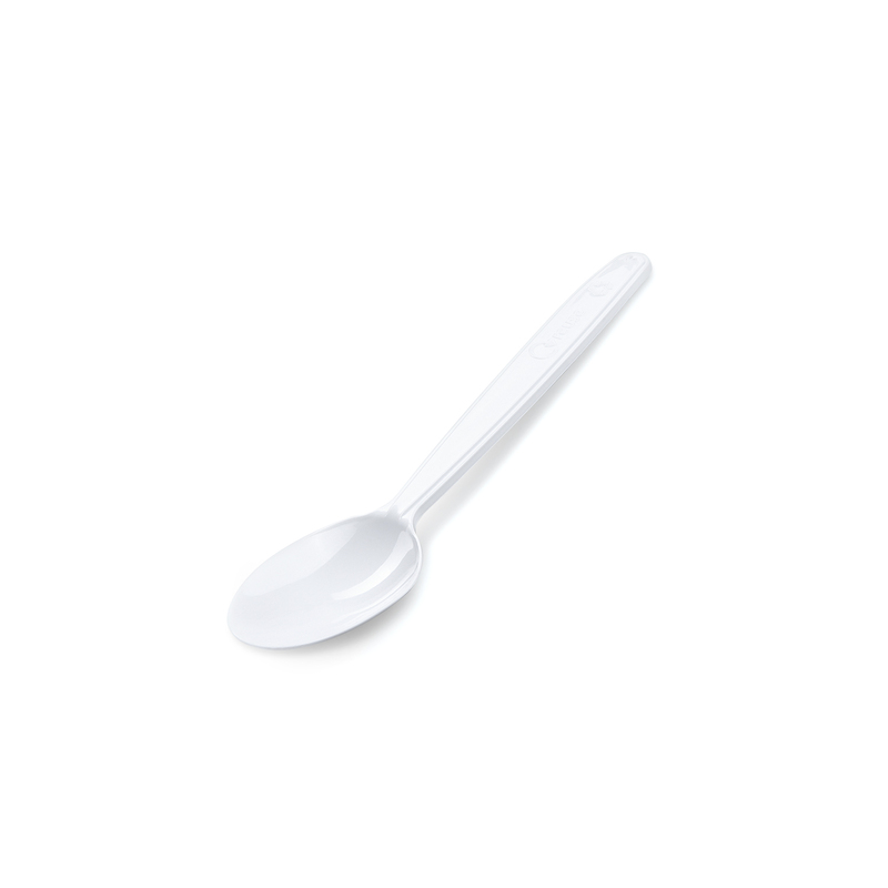 Kávová lžička (PP) opakovaně použitelná bílá 13 cm (50 ks)