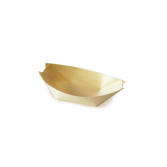 Finger food miska LODIČKA 8 x 5,5 cm - dřevěná (100 ks)