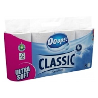 Toaletní papír Classic 8 ks, 3vrstvý