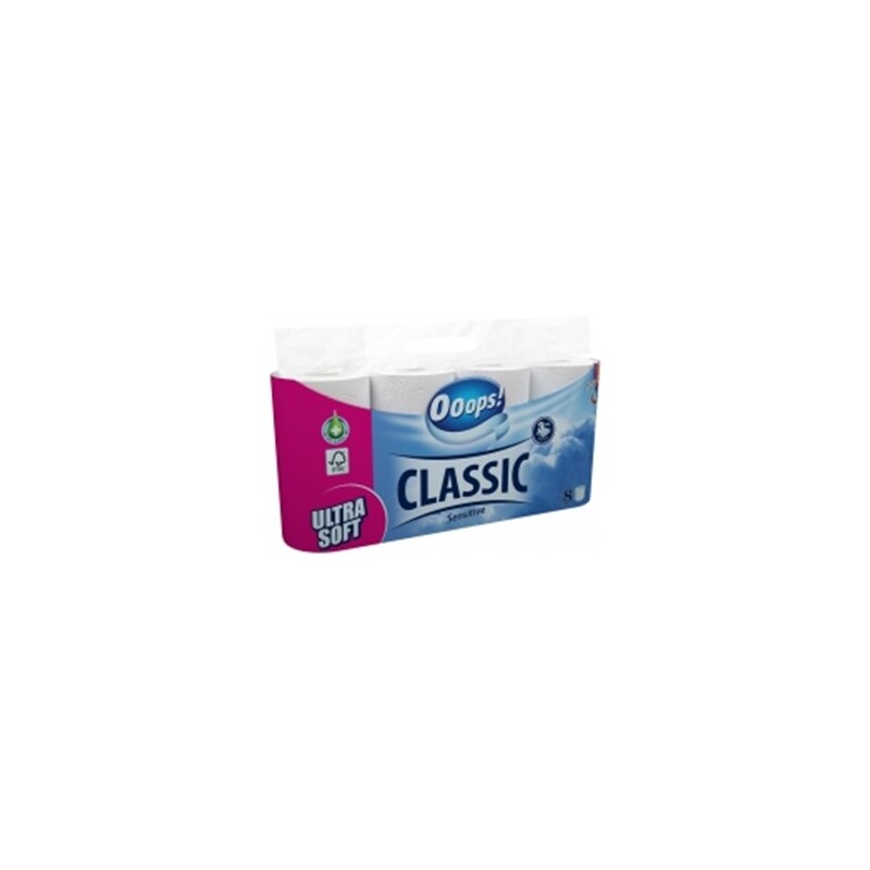 Toaletní papír Classic 8 ks, 3vrstvý