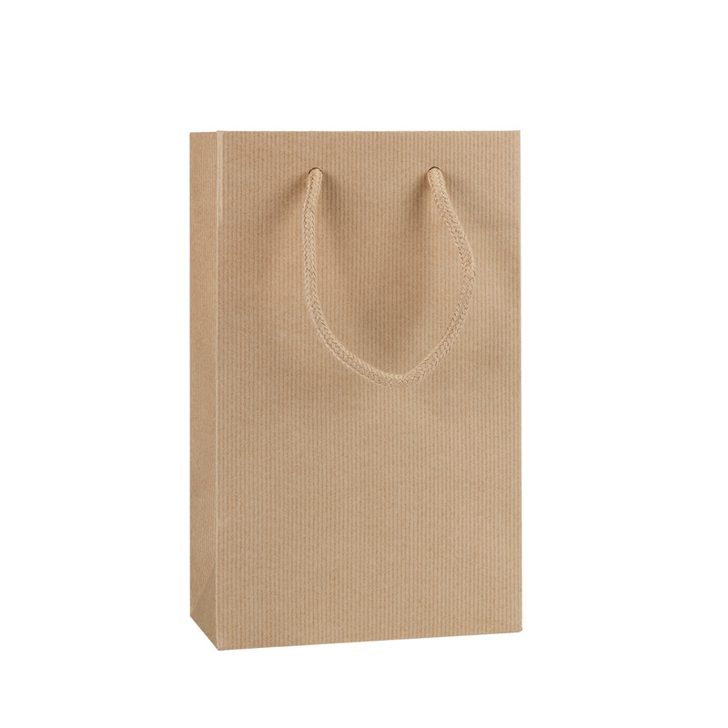 Dárková taška papírová NATURA LUX hnědá - S