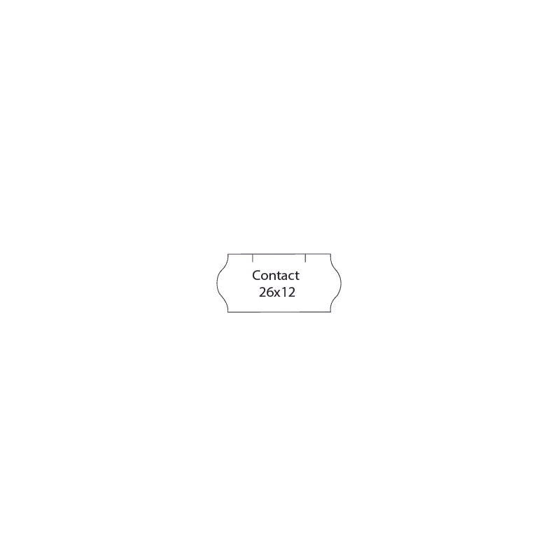 Etikety Contact 26 x 12 mm - bílé